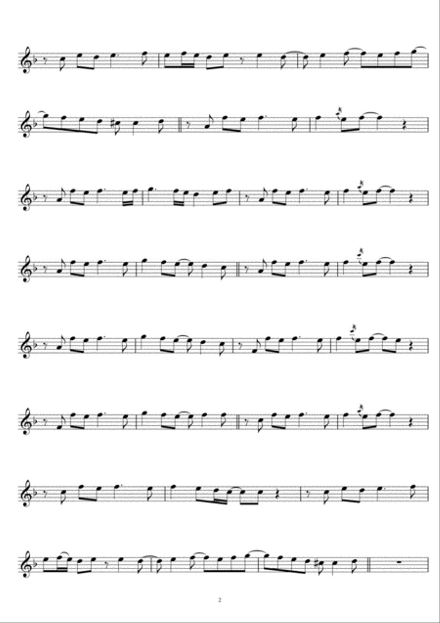 Desert Rose Clarinet Solo scores gallery preview page 2