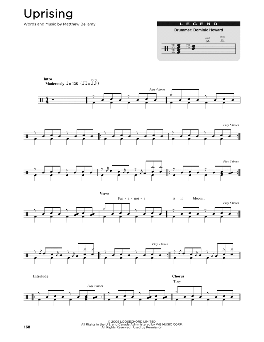 Uprising Drum Set scores gallery preview page 1