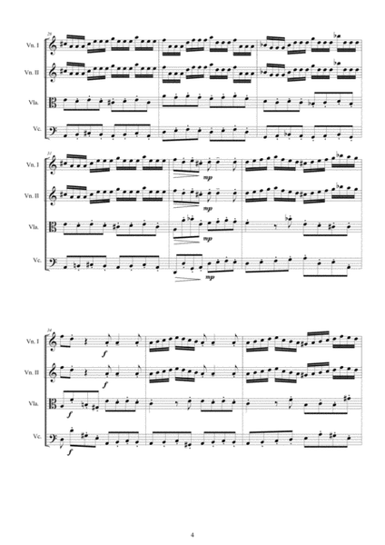 Vivaldi - Concerto in A minor RV 161 for String Quartet image number null