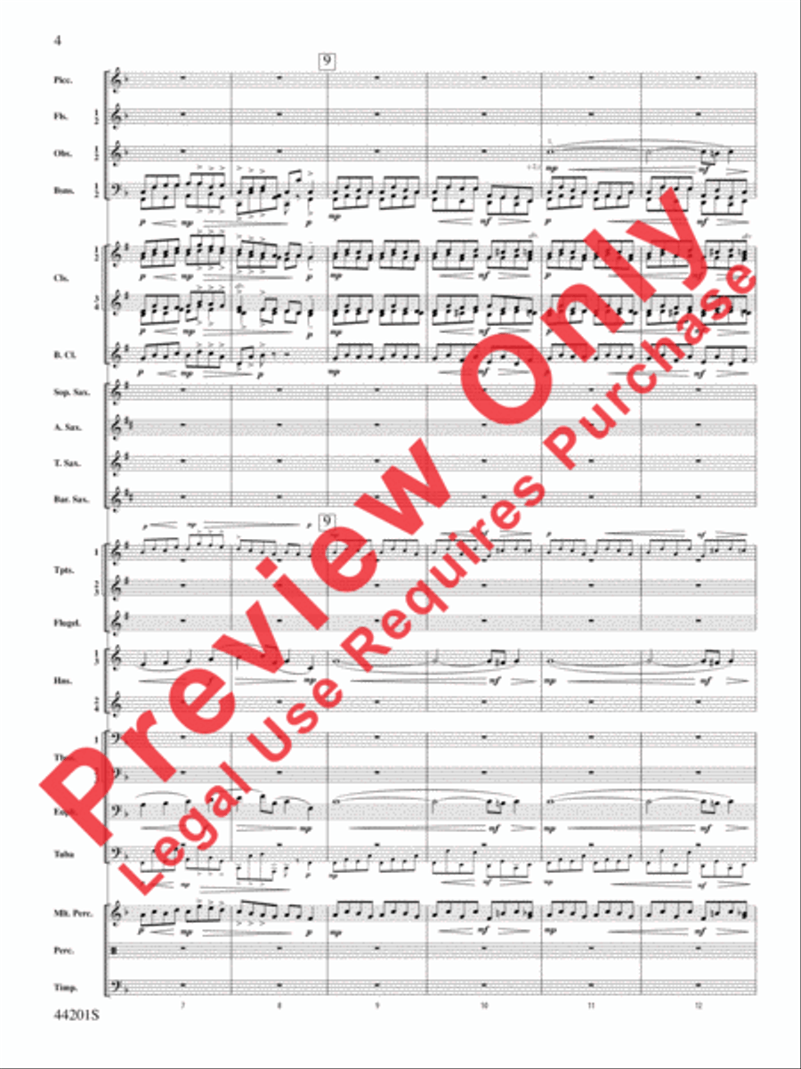 Handel in the Strand Concert Band scores gallery preview page 5