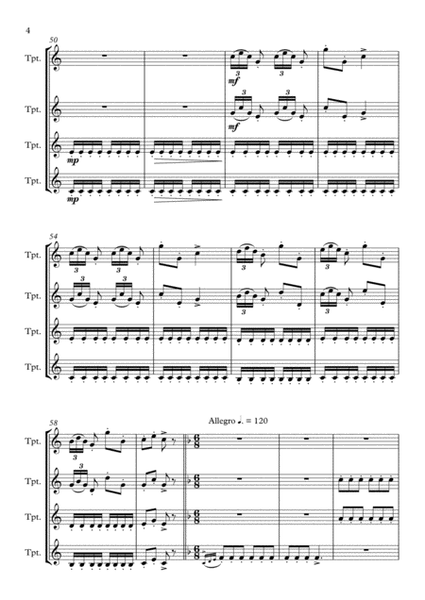 Collective Studies N. 6 of the Method for Trumpet J.B. Arban. Estudos Coletivos N. 6 J. B. Arban image number null