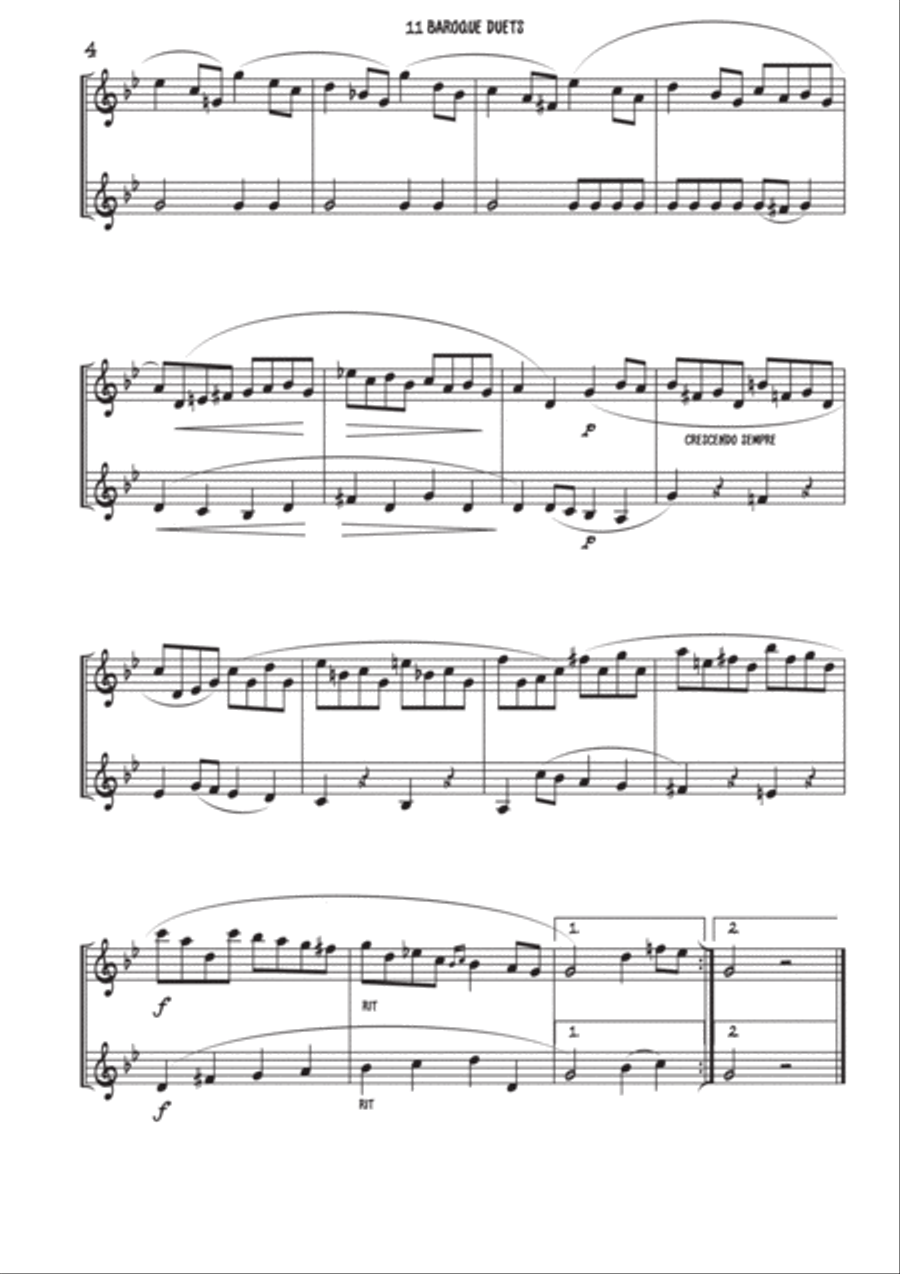 11 Baroque Trumpet duets Trumpet Duet scores gallery preview page 5