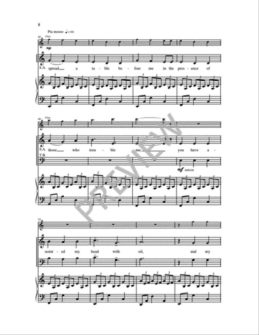 The Lord is My Shepherd 4-Part scores gallery preview page 10