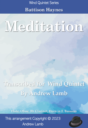 Book cover for Battison Haynes | Meditation | for Wind Quintet