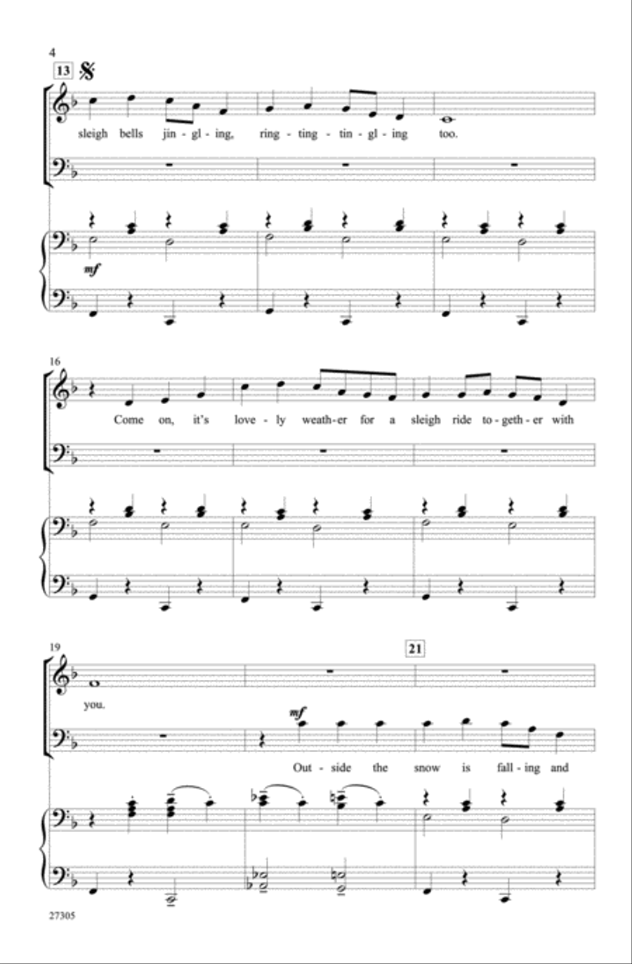 Sleigh Ride Sleigh Ride Choir scores gallery preview page 2