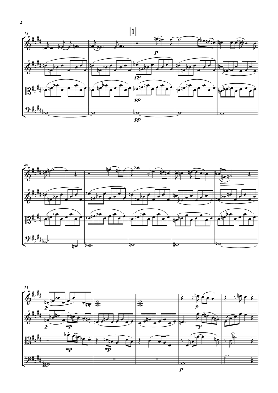 Supper's Ready String Quartet scores gallery preview page 2