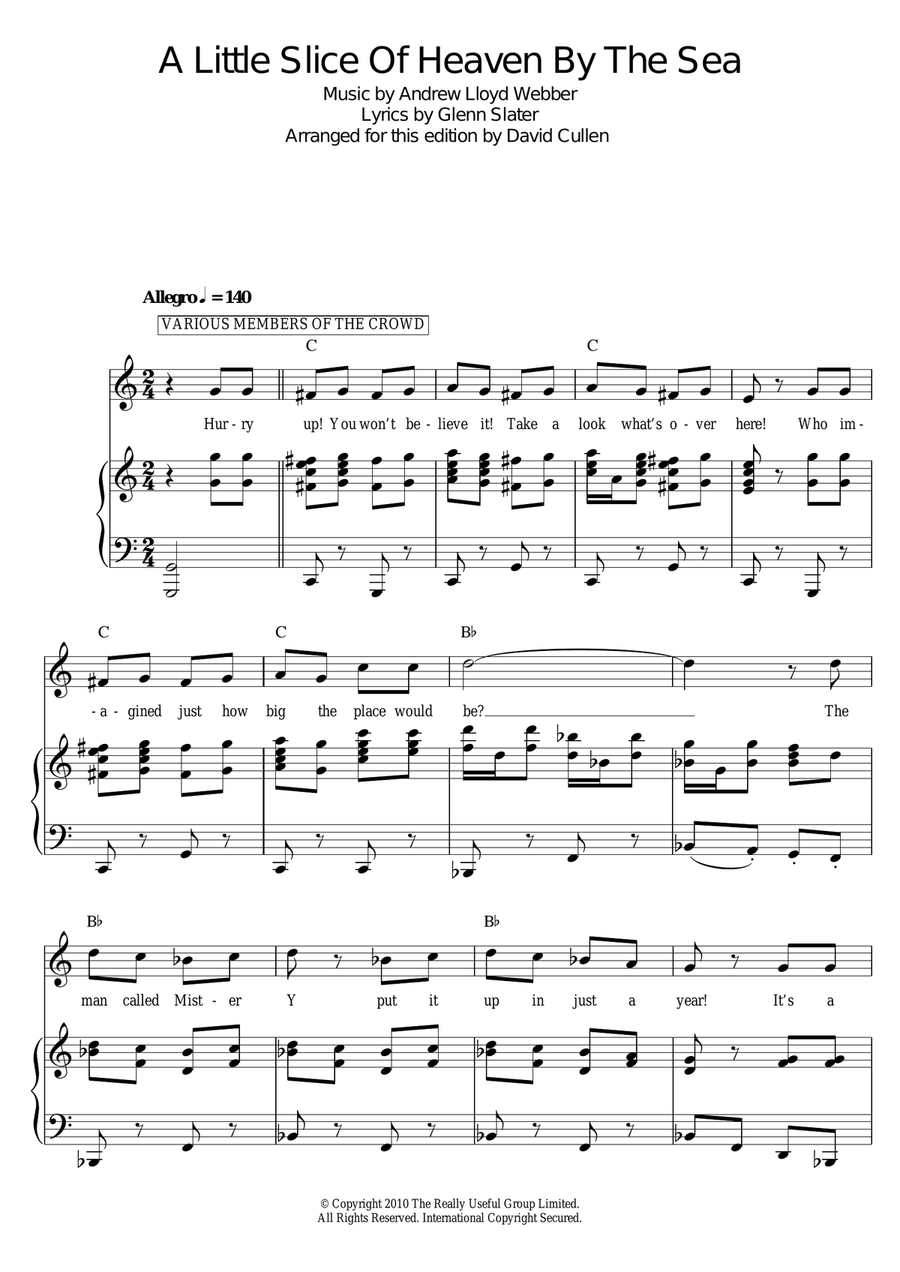 A Little Slice Of Heaven By The Sea Guitar scores gallery preview page 1