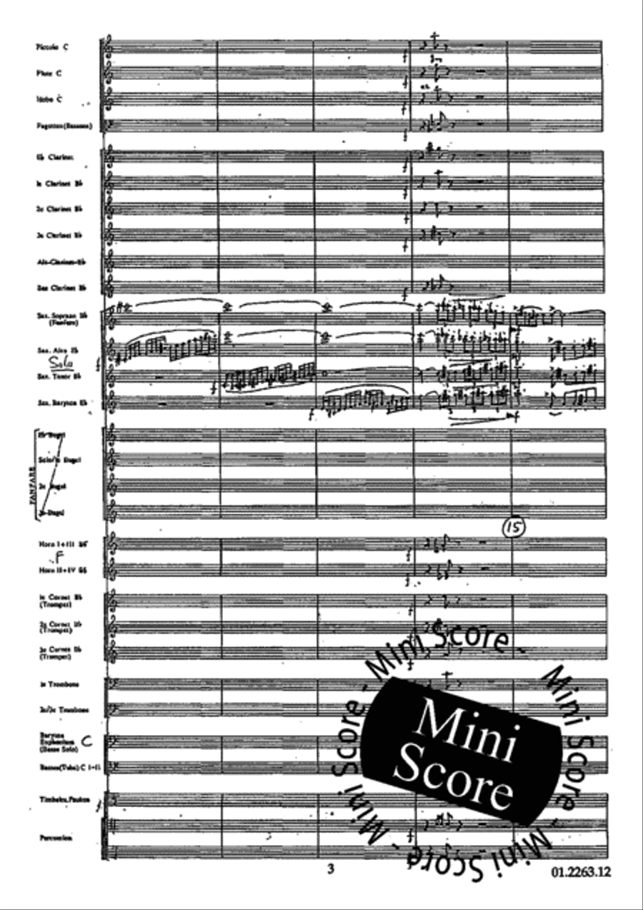 Concerto Grosso Concert Band scores gallery preview page 7