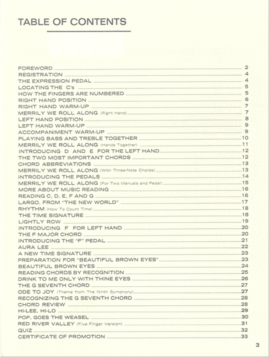 Palmer-Hughes Spinet Organ Course, Book 1 Organ scores gallery preview page 2