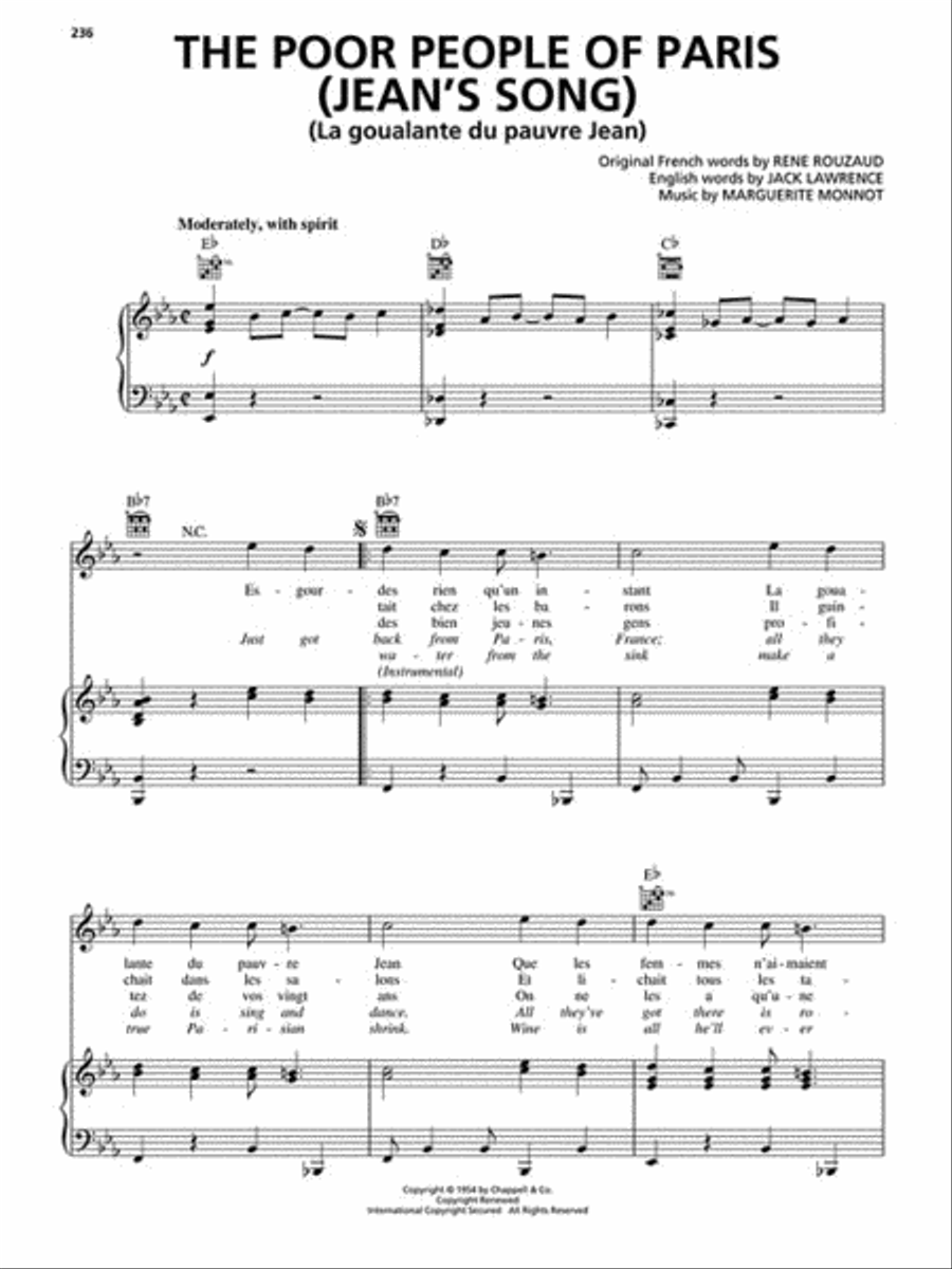 The Big Book of French Songs Piano, Vocal, Guitar scores gallery preview page 7