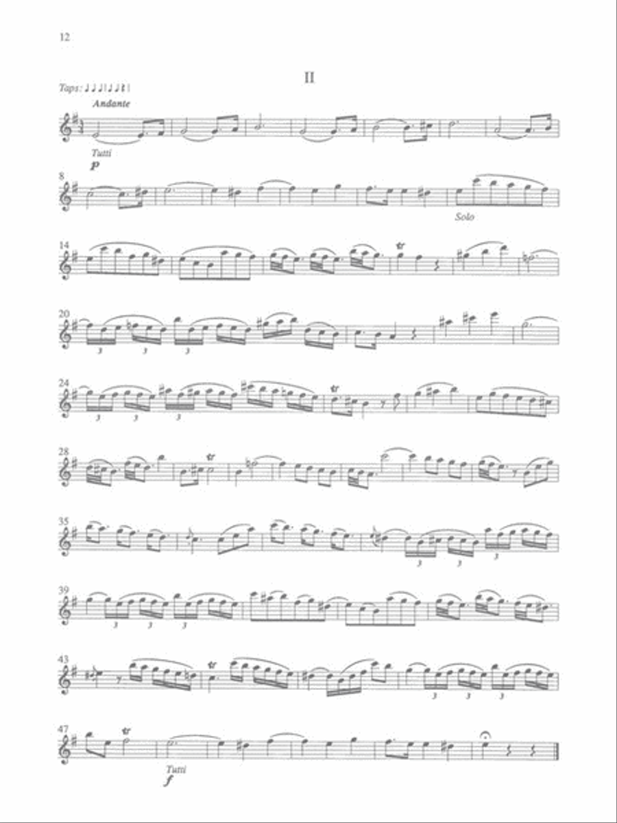 Vivaldi – 3 Concerti for Flute & Orchestra: D Major (RV427); F Major (RV434); G Major (RV438) Flute scores gallery preview page 8