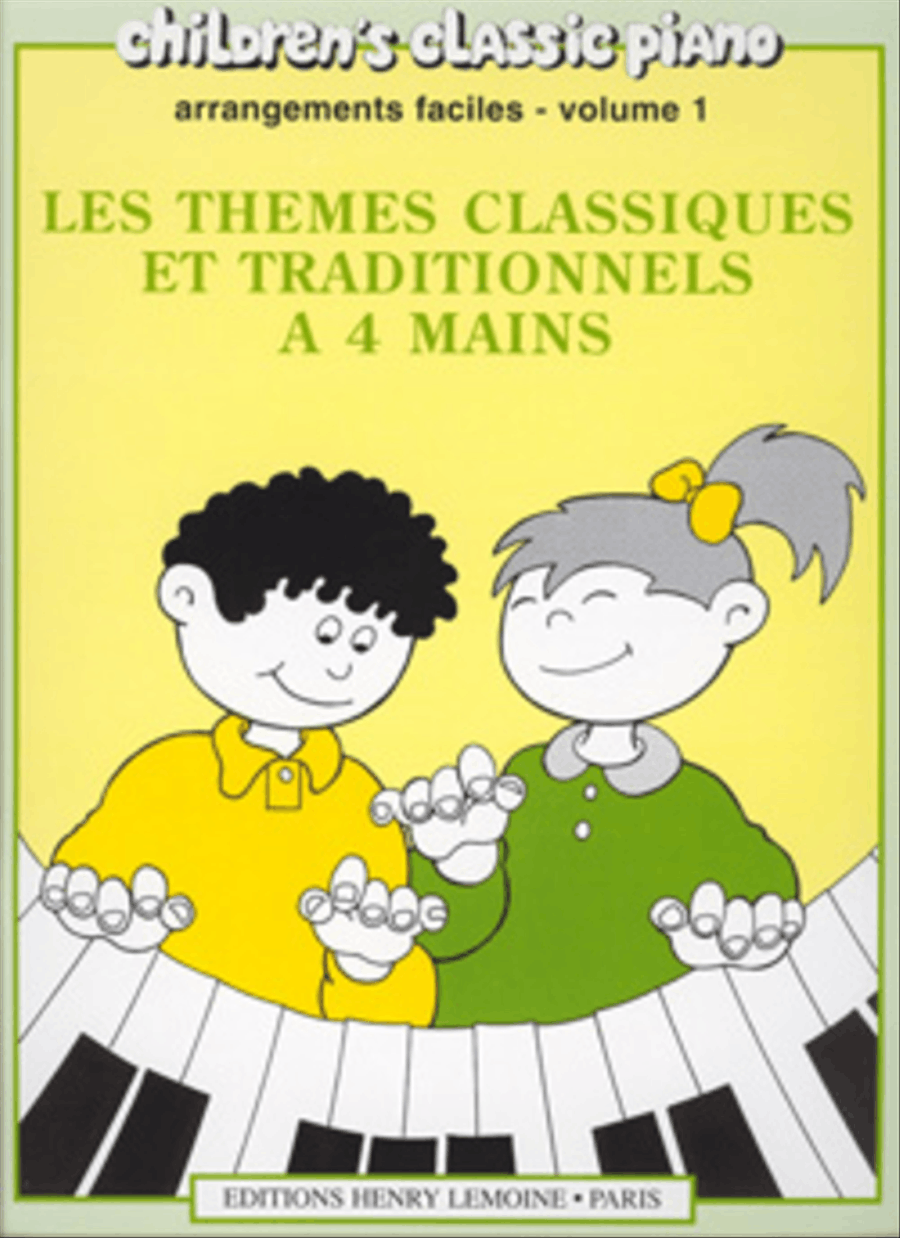 Les themes classiques et traditionnels a 4 mains - Volume 1 Easy Piano scores gallery preview page 1
