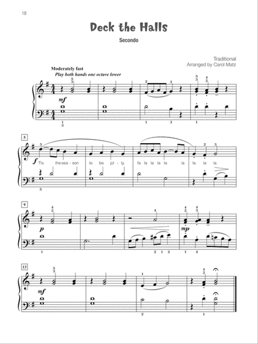Famous & Fun Christmas Duets, Book 3 Small Ensemble scores gallery preview page 19