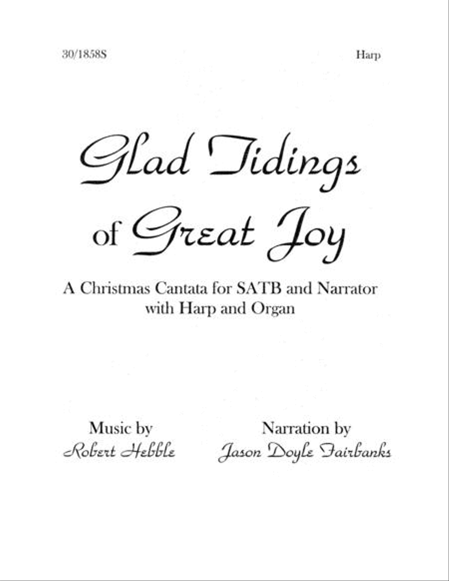 Glad Tidings of Great Joy - Harp Part Choir scores gallery preview page 1