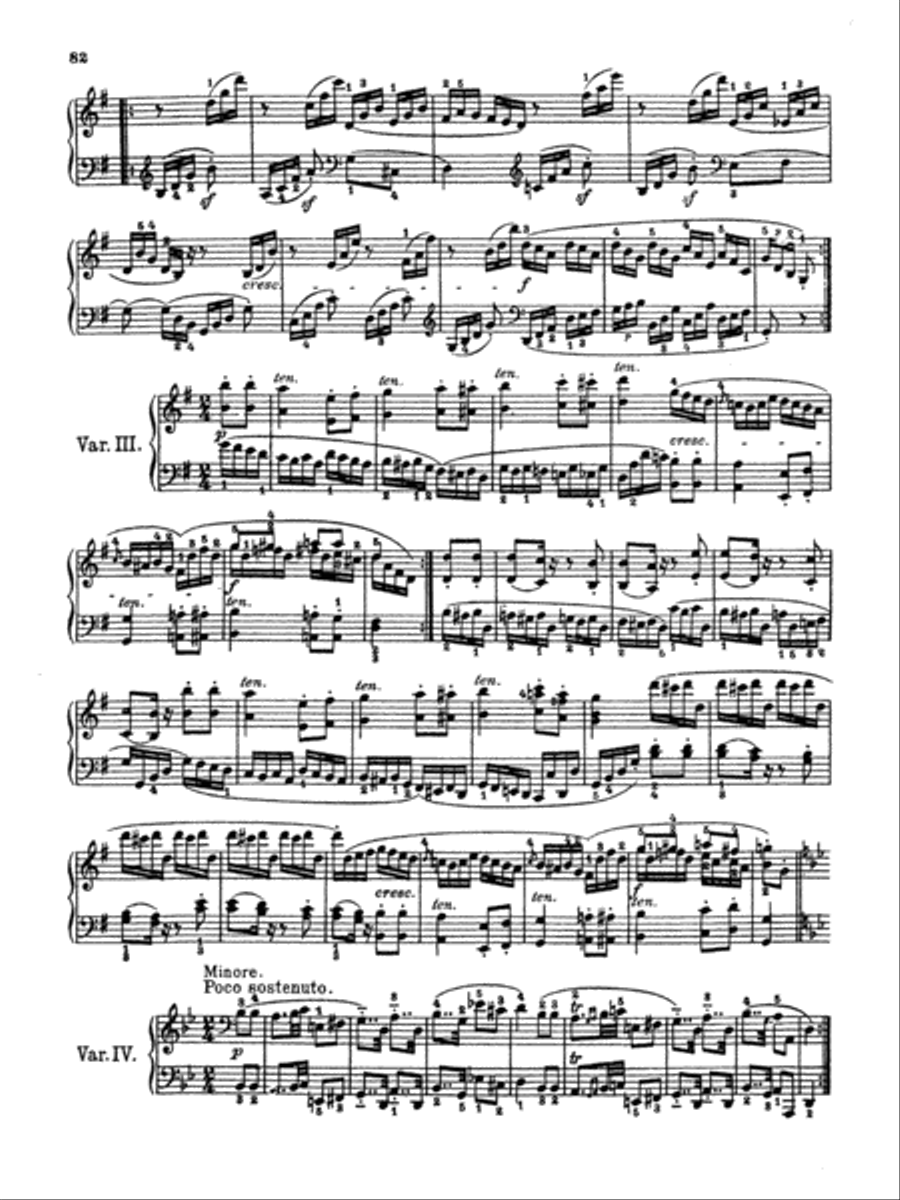 Beethoven: Variations (Volume II) Piano Solo scores gallery preview page 2