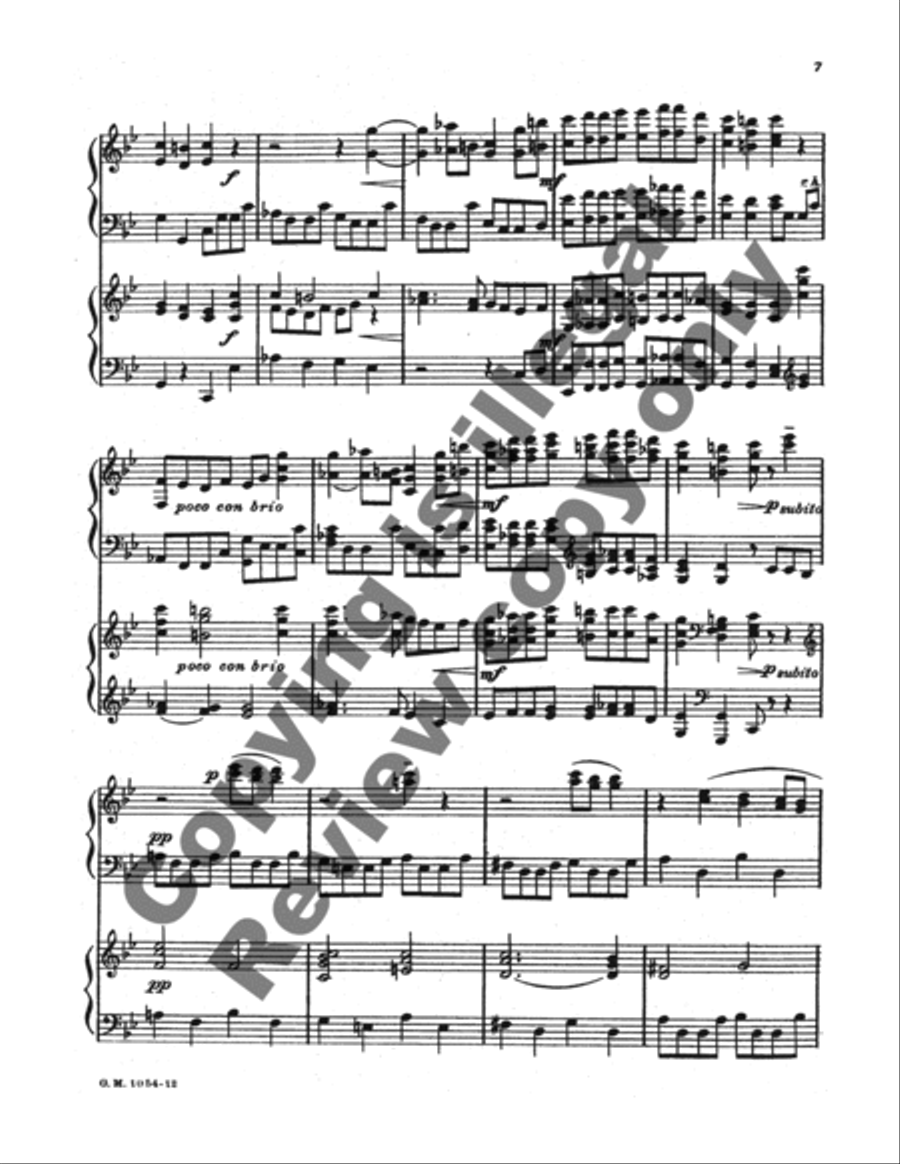 Wir eilen mit schwachen, doch emsigen Schritten Piano Duet scores gallery preview page 6
