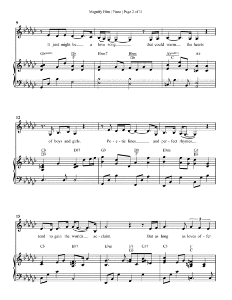 Magnify Him 4-Part scores gallery preview page 3