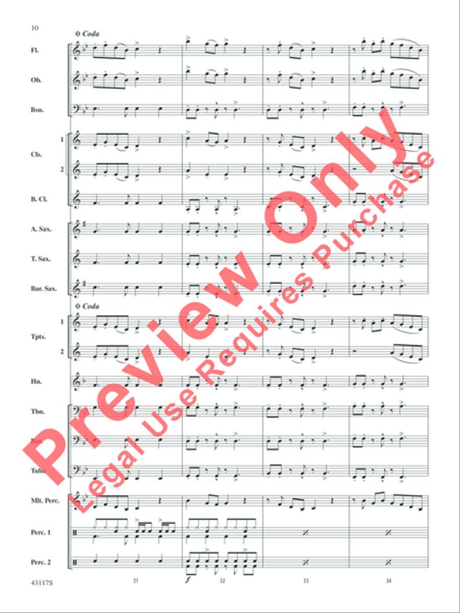 Timber Timber Concert Band scores gallery preview page 10
