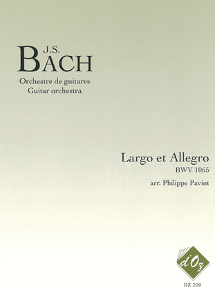 Book cover for Largo et Allegro, BWV 1065