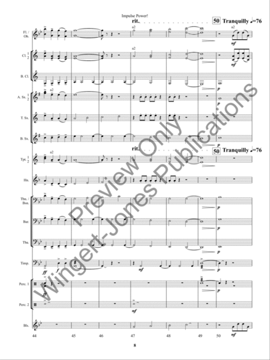 Impulse Power! Concert Band scores gallery preview page 12