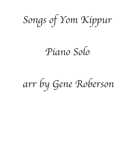 Yom Kippur Piano Meditation