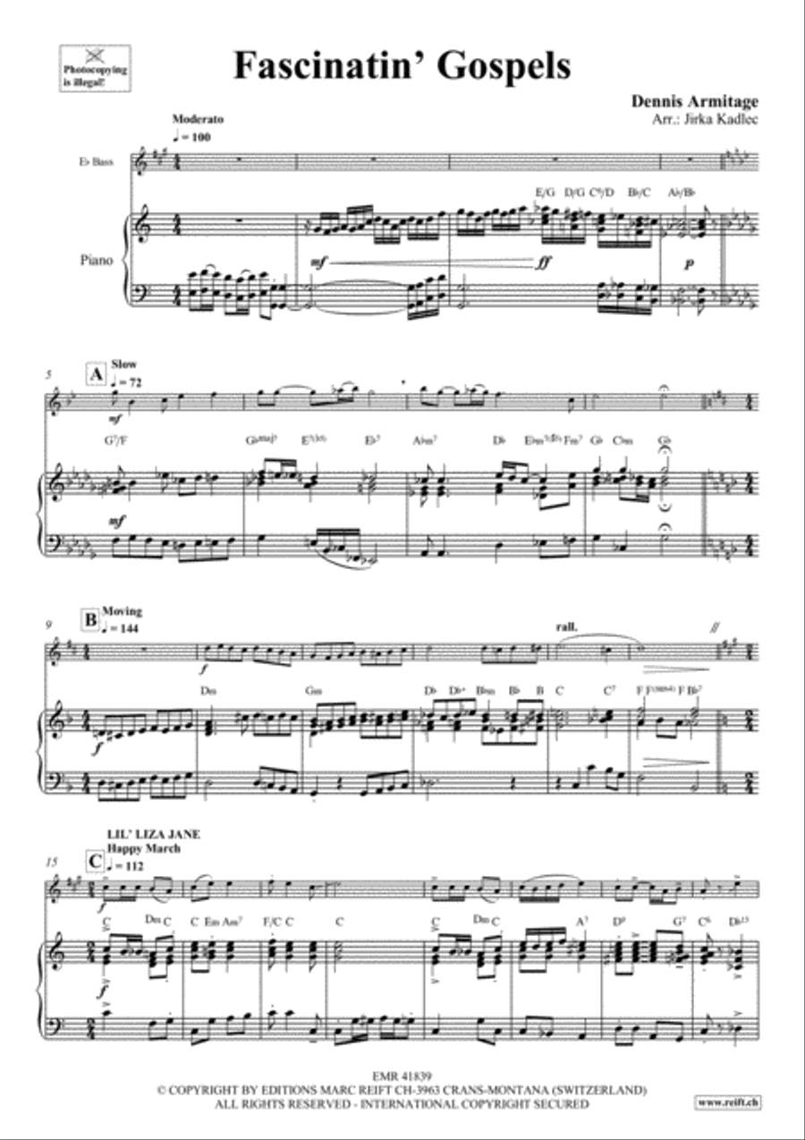 Fascinatin' Gospels Piano Accompaniment scores gallery preview page 5