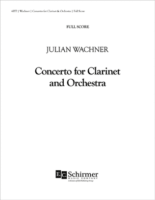 Concerto for Clarinet and Orchestra (Additional Full Orchestra Score)