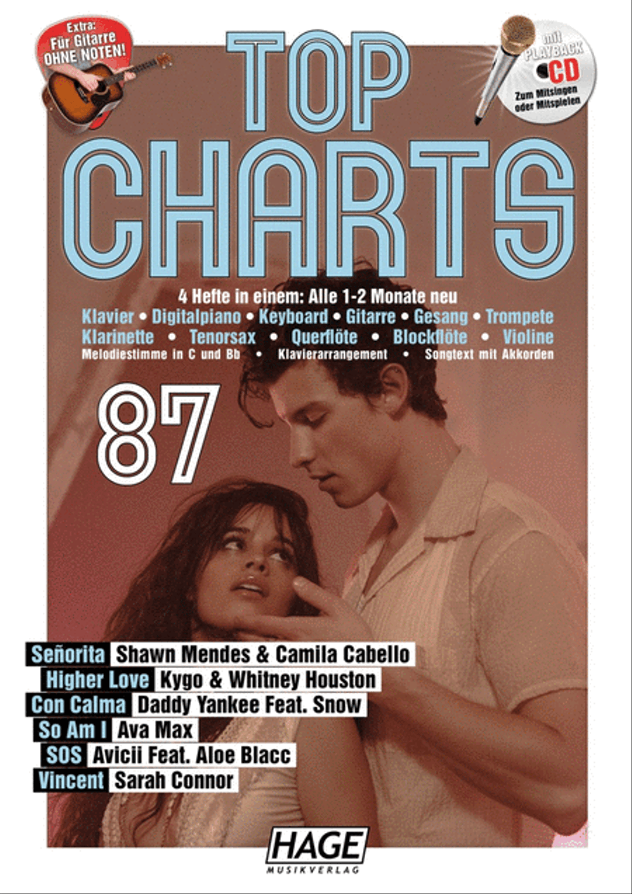 Top Charts 87 Top Charts 87 Piano, Vocal, Guitar scores gallery preview page 1