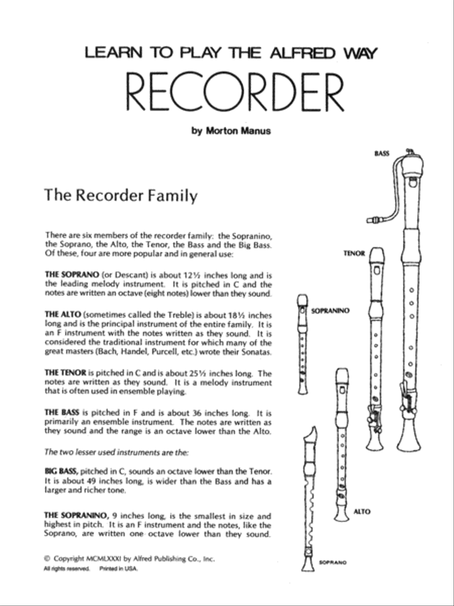 Learn to Play Recorder Recorder scores gallery preview page 3