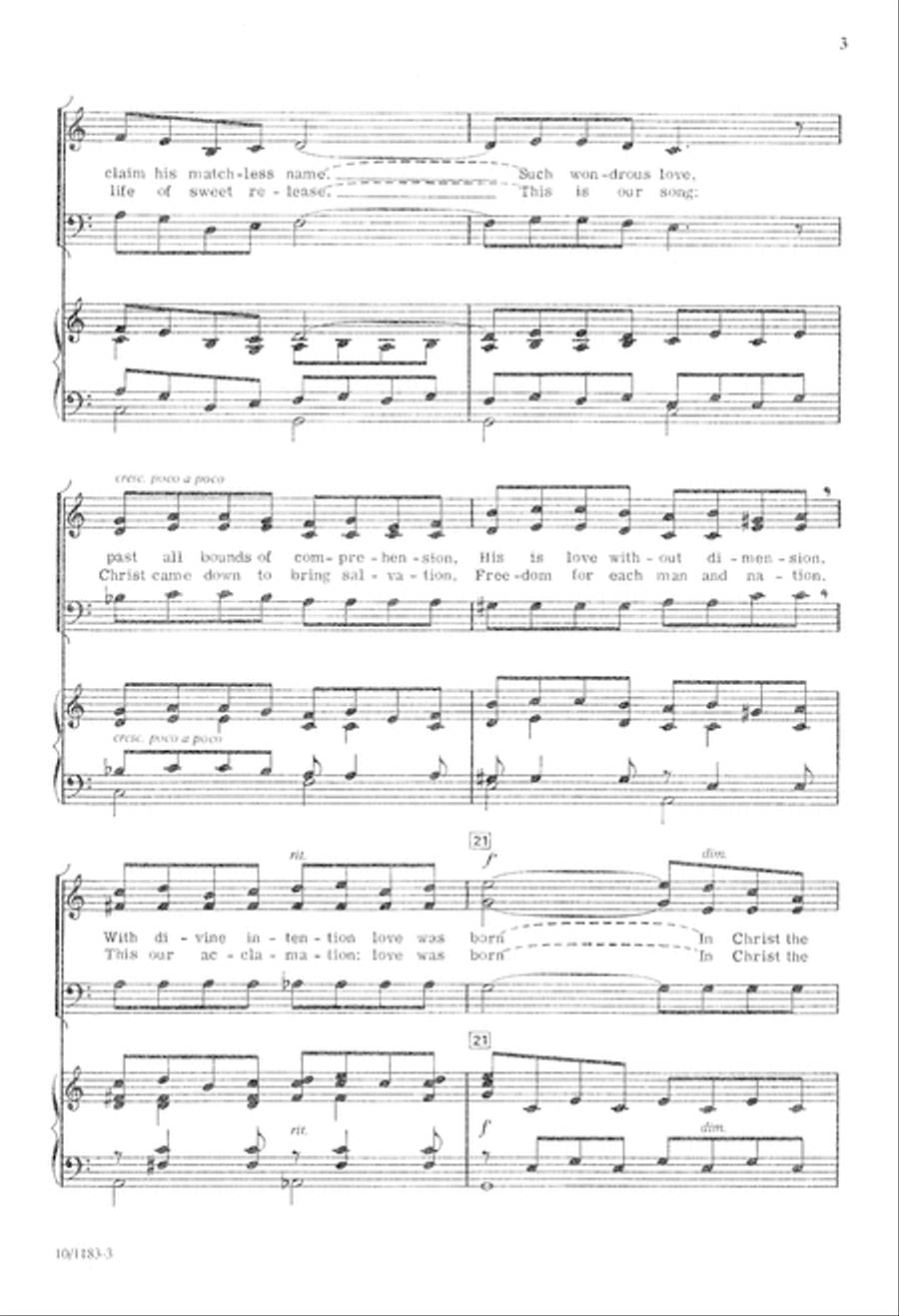 God's Gift of Love God's Gift of Love 3-Part scores gallery preview page 3