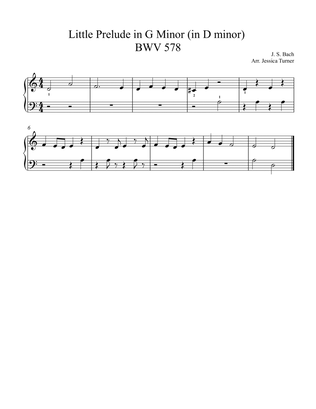 Little Prelude in G Minor (in D minor)