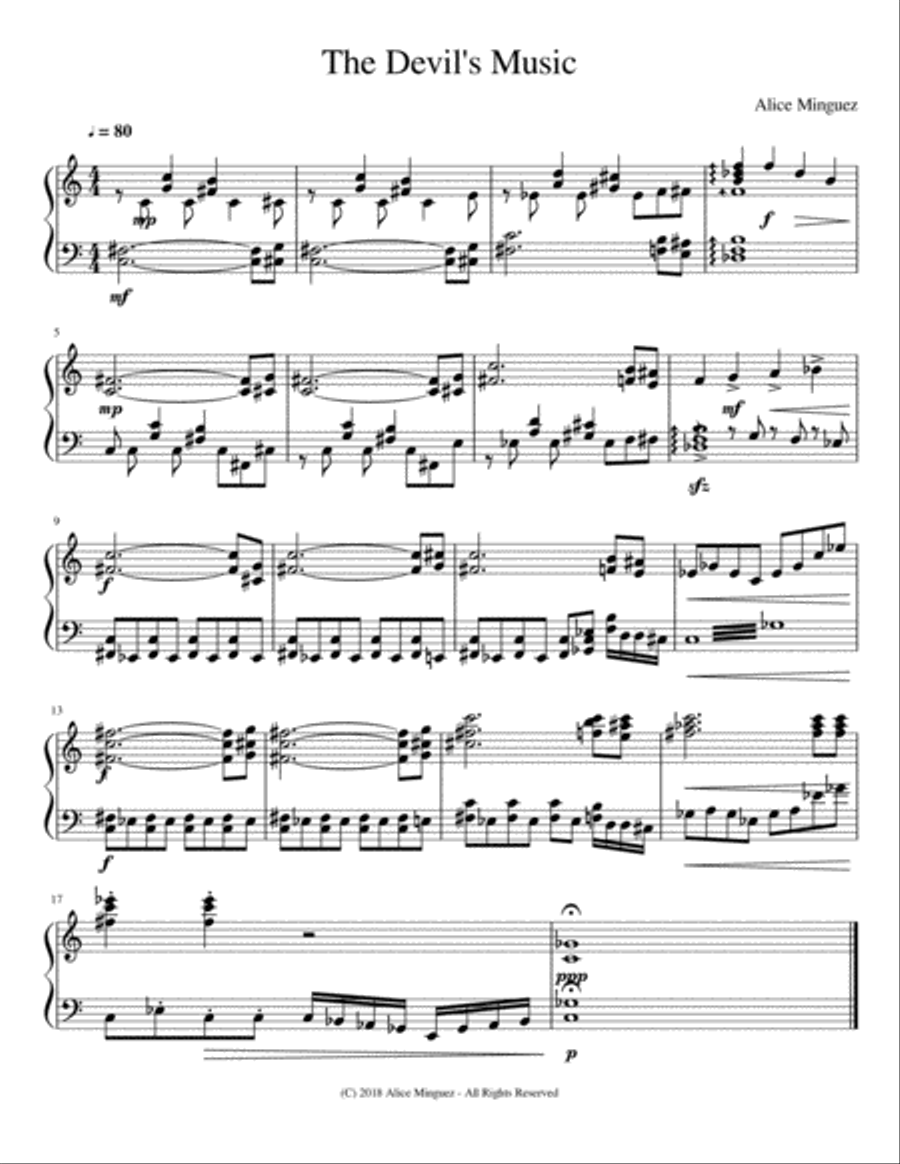 The Devil's Music Piano Method scores gallery preview page 1
