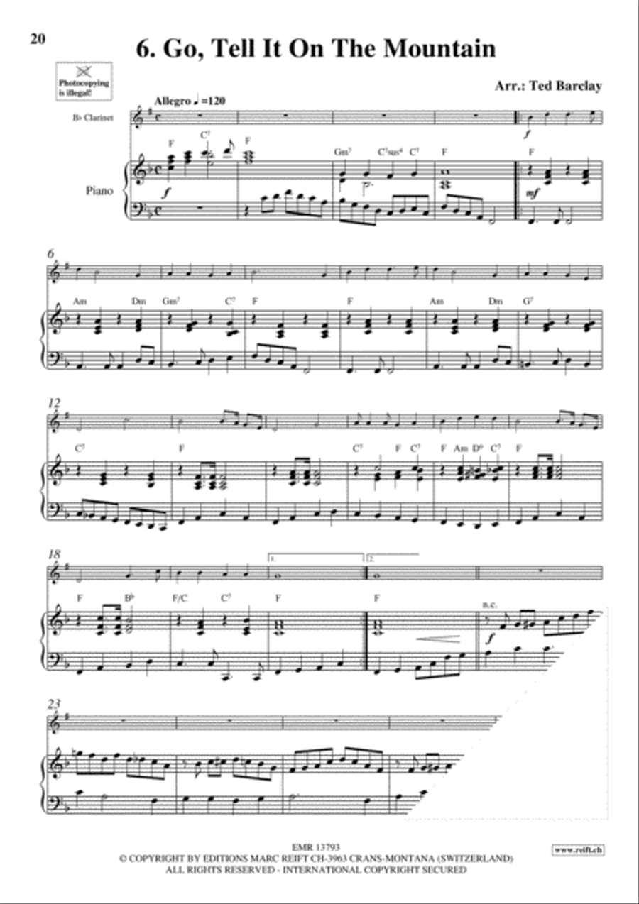 10 Easy Christmas Solos 10 Easy Christmas Solos Clarinet Solo scores gallery preview page 8