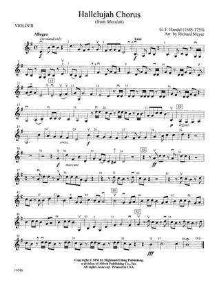 Hallelujah Chorus from Messiah: 2nd Violin