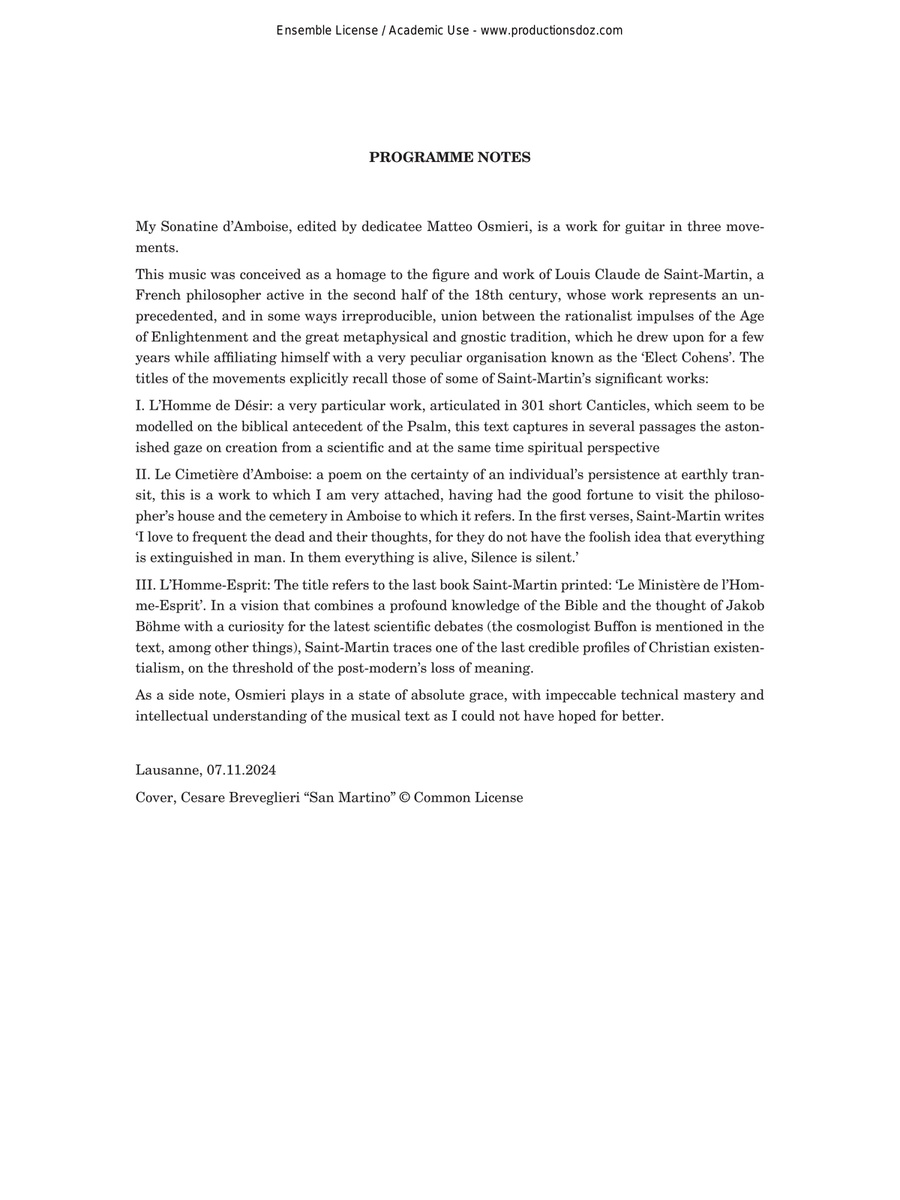 Sonatine d’Amboise Classical Guitar scores gallery preview page 2