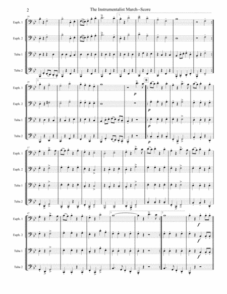 Instrumentalist March - Tuba/Euphonium Quartet image number null