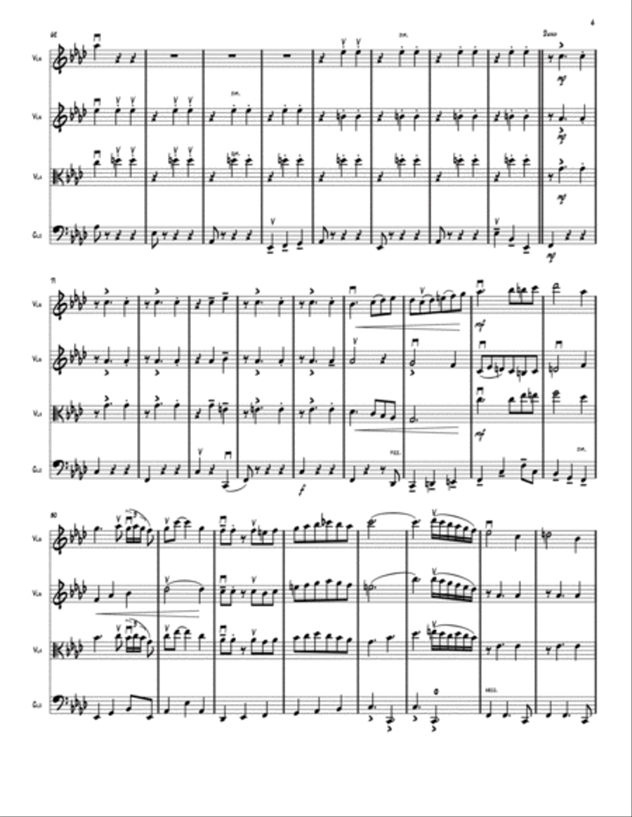 All The Things You Are String Quartet scores gallery preview page 4