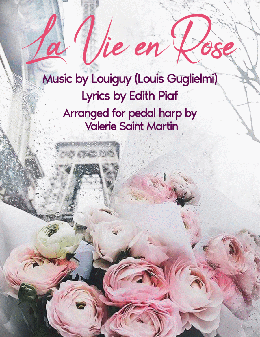 La Vie En Rose Pedal Harp scores gallery preview page 1