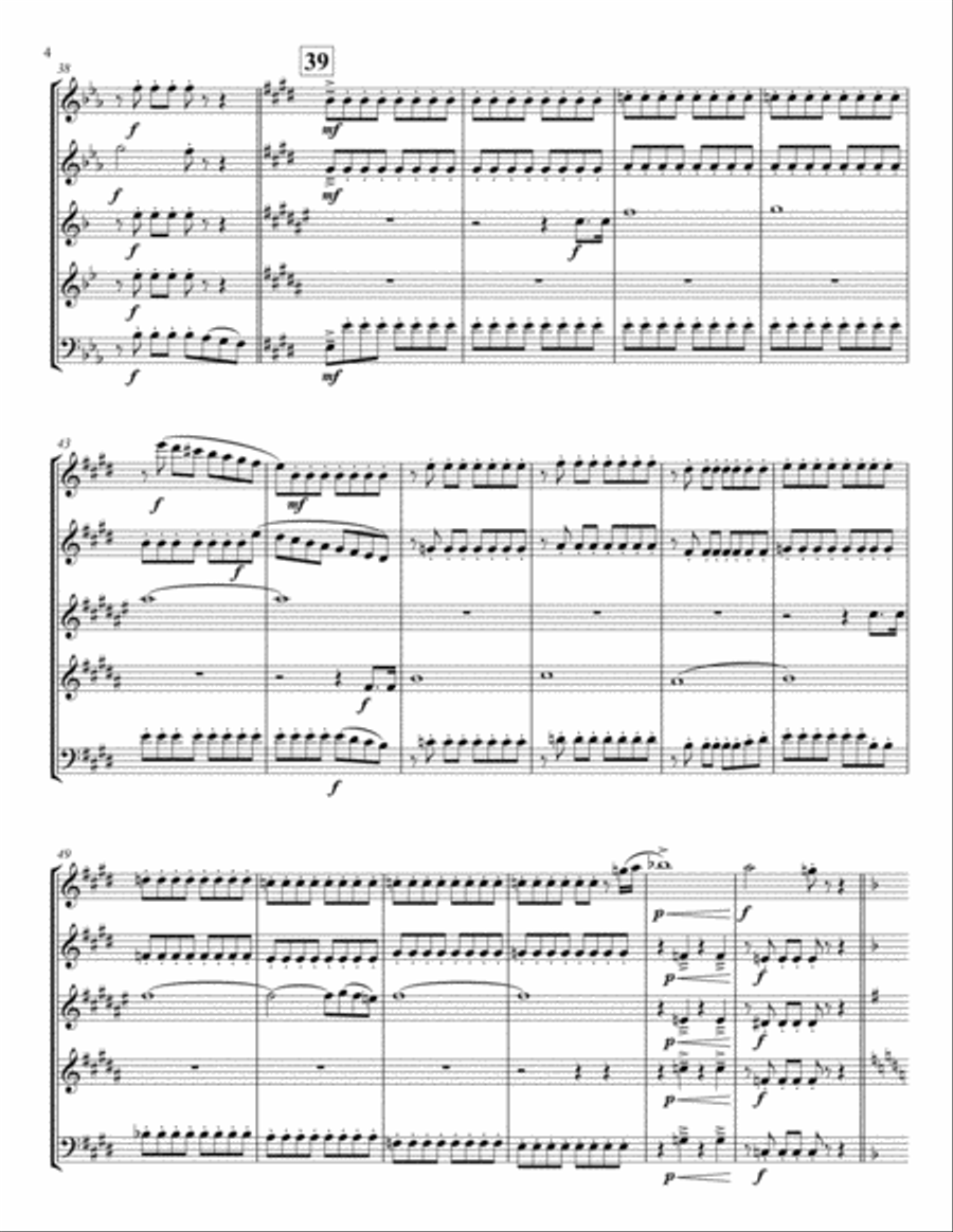 Scenic Pastures of Suburbia - Woodwind Quintet Woodwind Quintet scores gallery preview page 4