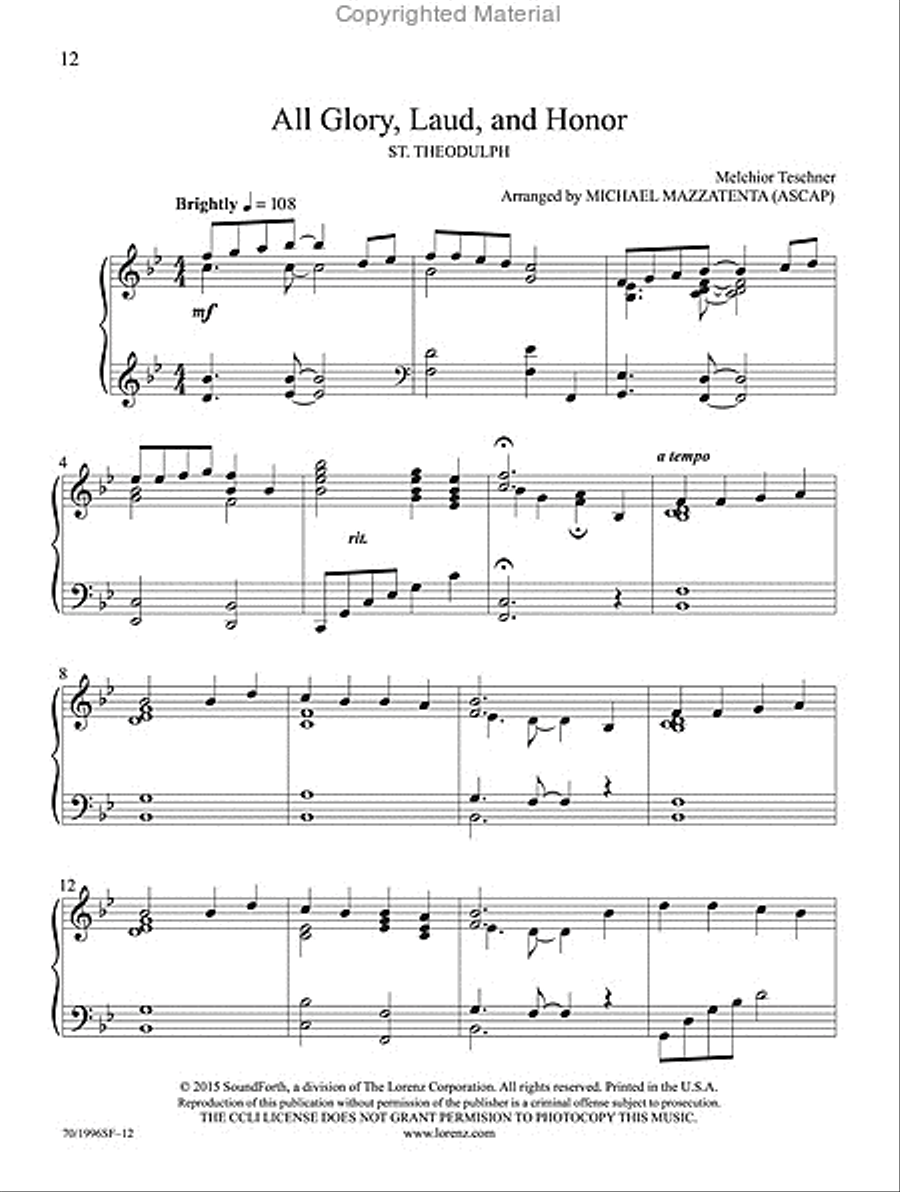 In the Light of the Cross Piano Solo scores gallery preview page 9