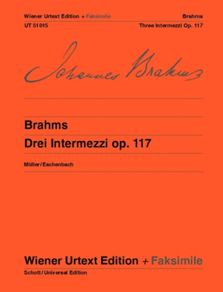 Book cover for 3 Intermezzi, op. 117