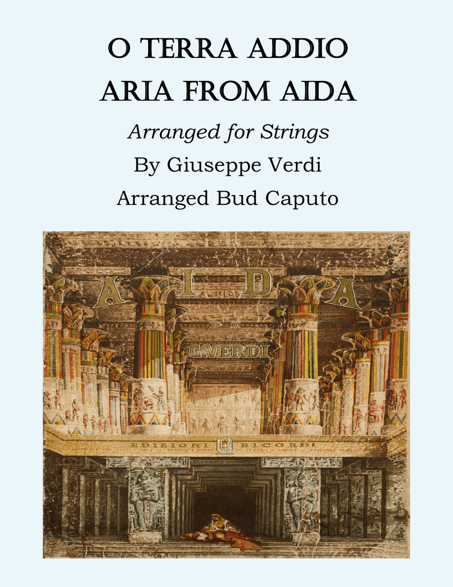 O Terra Addio, Aria from Aida for Strings String Orchestra scores gallery preview page 1