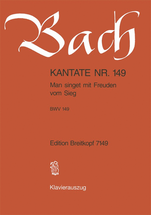 Book cover for Cantata BWV 149 "Man singet mit Freuden vom Sieg"