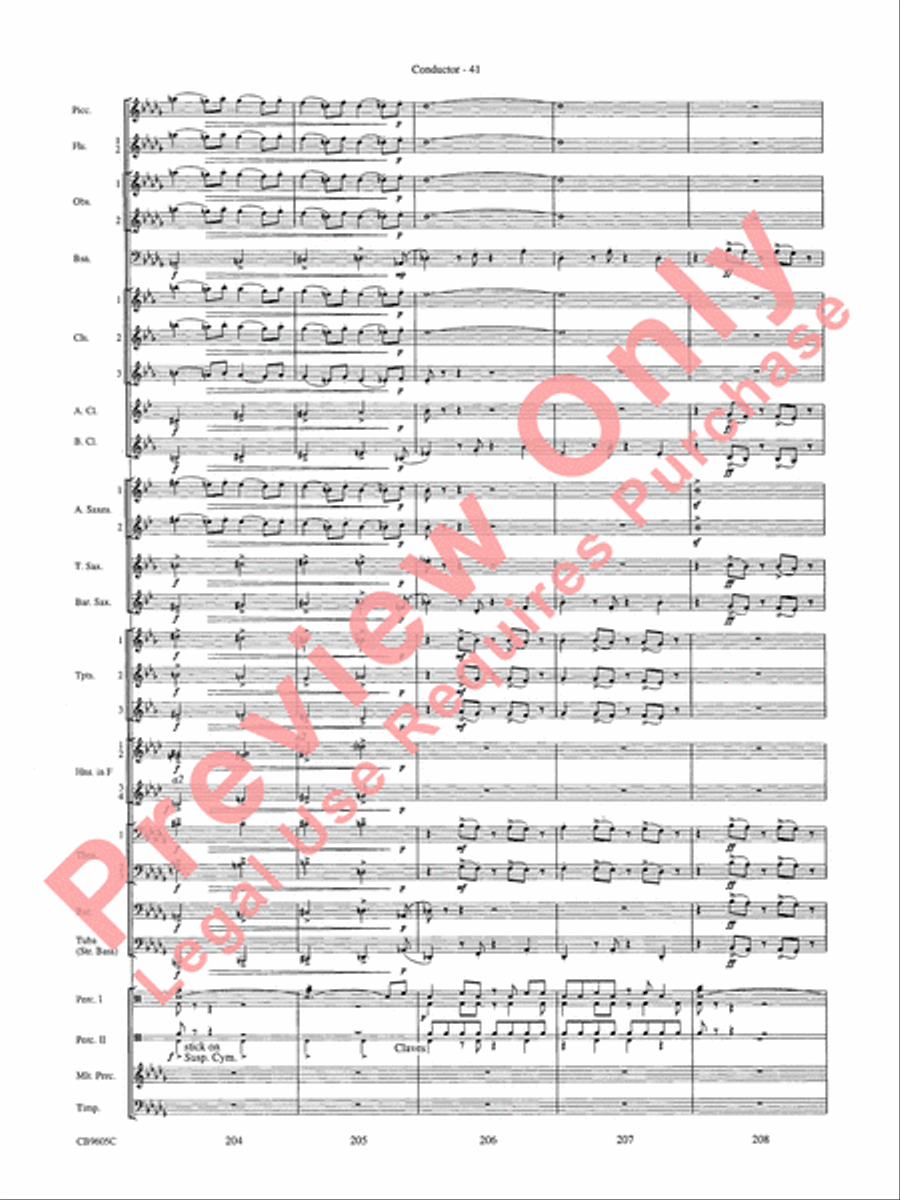 The Symphonic Gershwin The Symphonic Gershwin Concert Band scores gallery preview page 45