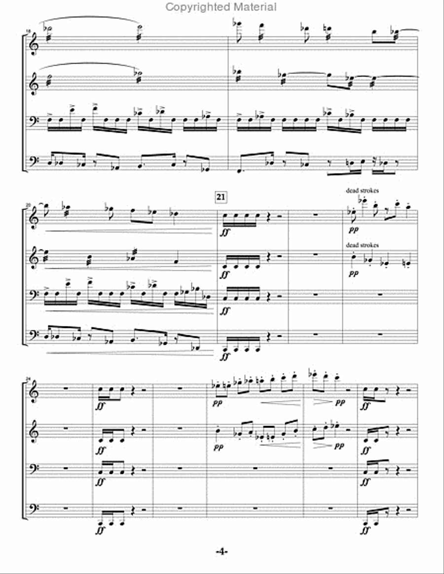 Unleash the Fury Percussion Ensemble scores gallery preview page 5