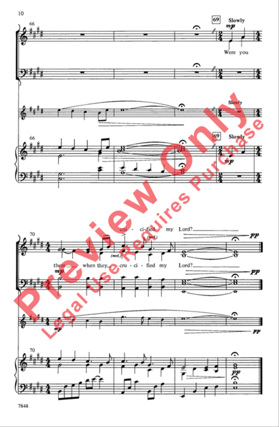 Calvary Calvary 4-Part scores gallery preview page 10