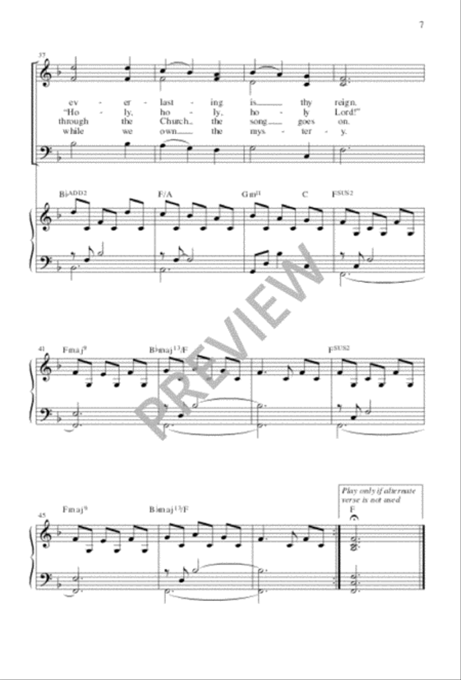 Holy God, We Praise Thy Name 3-Part scores gallery preview page 7