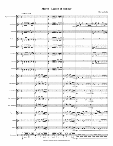 March - Legion of Honour - Brass Band - Score and all parts image number null