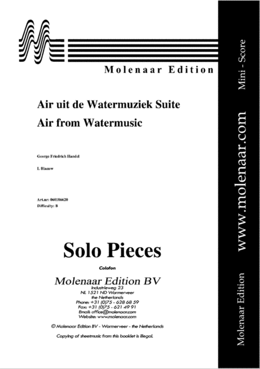 Air from Watermusic Piano Accompaniment scores gallery preview page 2