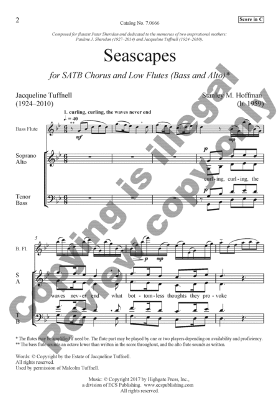 Seascapes Seascapes 4-Part scores gallery preview page 2